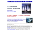 Website Snapshot of CALIFORNIA GLASS BENDING CORP.
